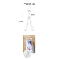 Foldable Foldable wardrobe storage tool Easy-to-use Space-saving 42*9*2cm Clothes and pants storage rack ABS Adjustable.