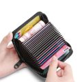 Multi Slot Card Holder Vintage Small Wallet Women Men Business Bank Credit Card Bag Male Coin Pouch Solid Leather Zipper Wallet.