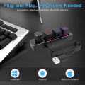 Macro Keyboard 3/4/9/12 Key 2 Knob Mechanical Keyboard Hot Swap Custom Keypad One-Handed Keypad Mini Gaming Keyboard Programming. 