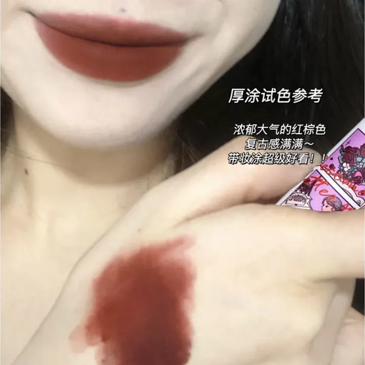 %E3%80%907Rings%20Store%E3%80%91(NEW)Velvet%20Lipstick%20Waterproof%20Long%20Lasting%20Matte%20Velvet%20Lip%20Glaze%20Lip%20Gloss%20Non-Stick%20Makeup%20Lip%20-%20Image%202