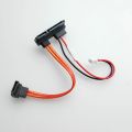 SATA To IDE Hard Drive Power Adapter Cable 90 Degree Angle 22P 7+15Pin 7+2Pin 11cm. 