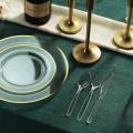 Disposable Frosted Handle Plastic Soup Spoon Independent Packaging Thickened Dessert Knife and Fork Knife and Fork Cutlery Set.
