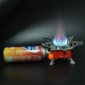 Portable Card Type Campaign Butane Gas Stove Burner with 2 pcs gas Cylinder bottle free. 