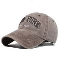 New York Washed Cotton Baseball Caps For Women Men Retro Letter Embroidery Snapback Hats Sun Visors Hip Hop Dad Hat Casquette. 
