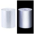 2 pcs 50mm × 3 meter Reflector Tape Security Marking Tape White & Red.