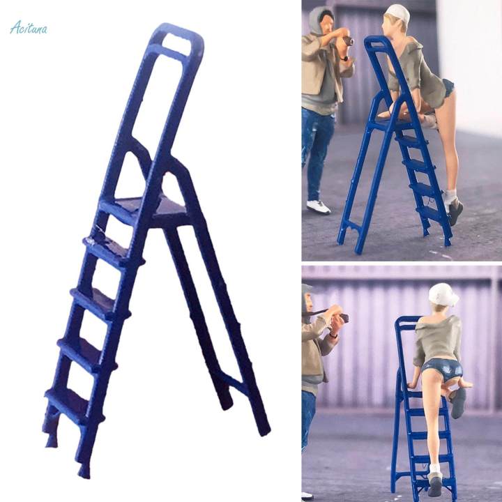 1/64%20Figures%20Ladder%20Miniatures%20Layout%20Street%20Scene%20DIY%20Projects%20S%20Scale%20-%20Image%205