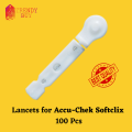 Blood Lancets 100pcs for Accu Chek Softclix Lancing Device Twist Type 30G Single Use Sterile Needle. 