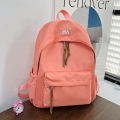 Backpack Trendy Multicolor Student Backpack Outing Leisure Bag Fashion Pendant Junior High School High School Student College Student School Bag.