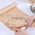 （New）Honeycomb Packag Paper Cuhioning Kraft Paper Wrap Roll 11.8 Inch x 65 feet Eco-Friendly Honeycomb Protective Wrap. 