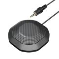 USB Conference Microphone 360 Omnidirectional Condenser Computer PC Mic with Touch Mute Plug Play Compatible with Windows MacOS.