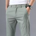 Smart Casual Pants Men Classic Cotton Straight Business Formal Men's Summer Trousers Stretch Pant Clothing Male Pantalon Hombre. 