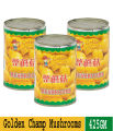 Golden Champ Mushrooms (Choice Whole)- 425Gm - 3pack. 