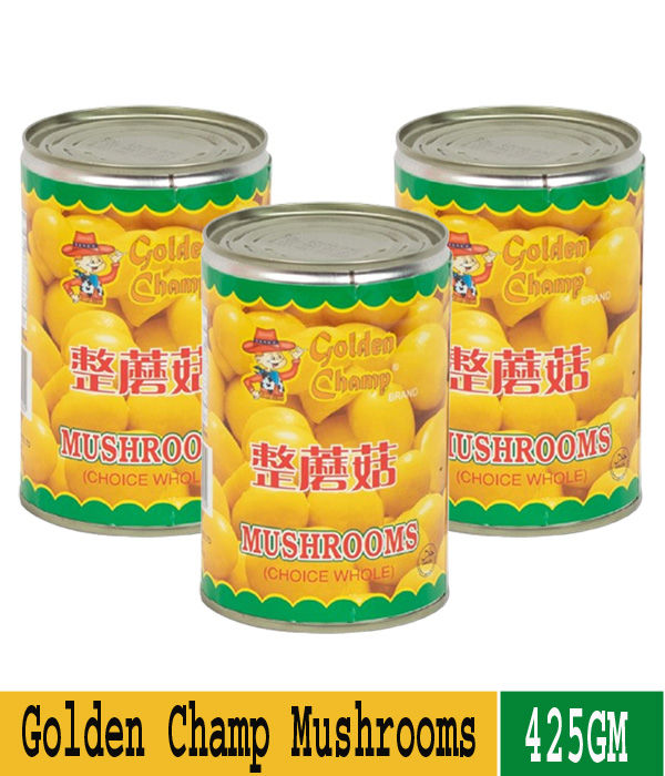 Golden Champ Mushrooms (Choice Whole)- 425Gm - 3pack