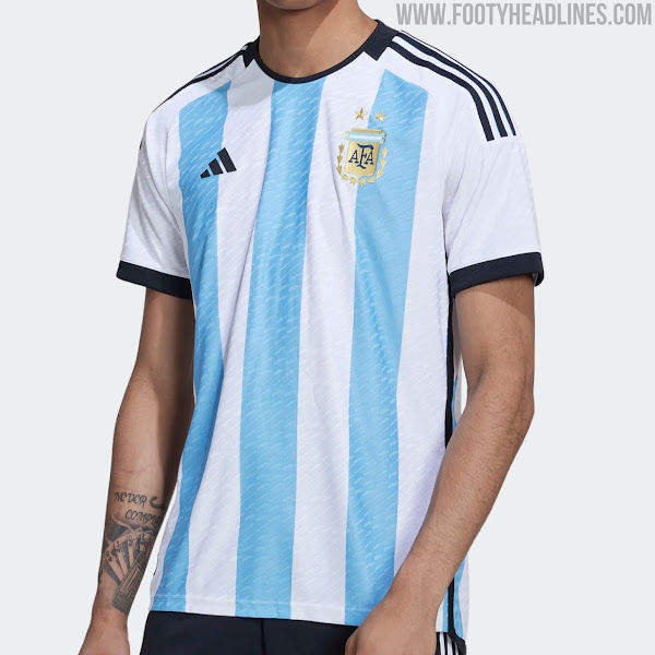 Argentina New 2022 World Cup Home Jersey Premium (2 pcs Set