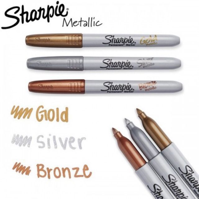 3Pcs%20Multicolor%20Waterproof%20Sharpie%20Metallic%20Marker%20Set%20for%20Writing%20-%20Image%202