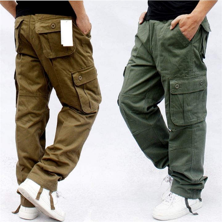 Men's%20Overalls%20Zippercket%20Cargo%20Pants%20Outwear%20Multicket%20Tactical%20%20%20Straight%20Slacks%20Cotton%20Loose%20Long%20Trousers%20-%20Image%203