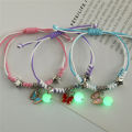 3Pcs/set Friendship Bracelet for Women Girl Handmade Rope BFF Bracelet for 3 Friends Glow in the Dark. 