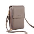Women Bag Touch Screen Cell Phone Purse Smartphone Wallet Leather Shoulder Strap Handbag. 