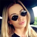 Small Frame Sunglasses Women Prismatic Retro Square Sunglasses Women Brand Designer Plastic Oculos De Sol Feminino.