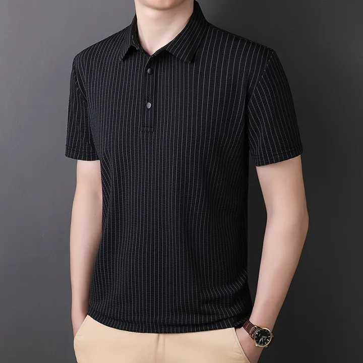 Men's%20polo%20shirt,%20summer%20new%20Korean%20version%20of%20business%20casual,%20youth%20fashion%20casual%20lapel%20ice%20silk%20short%20sleeve%20top%20-%20Image%202