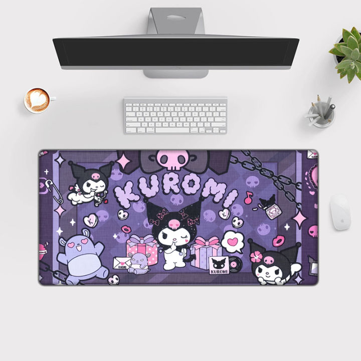 Large Mousepad XXL Kuromi Pad Keyboard Gaming Accessories Mouse Mats Game Office Computer Desk Mat table mats placemats