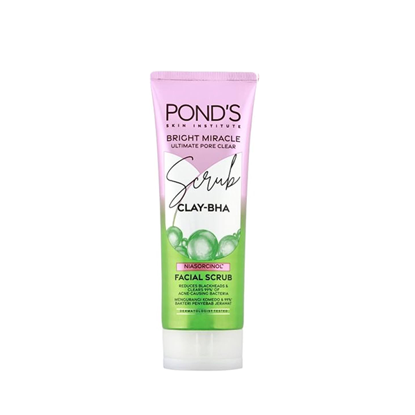POND’S Bright Miracle Ultimate Pore Clear Clay-BHA Facial Scrub – 100ml