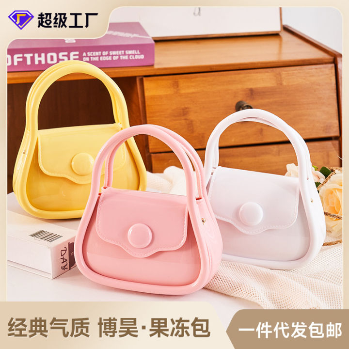 Bohao Jelly Bag 2023 New Cross-border Foreign Trade Crossbody Bag Women's Small Bag Women's Shoulder Bag Small Square