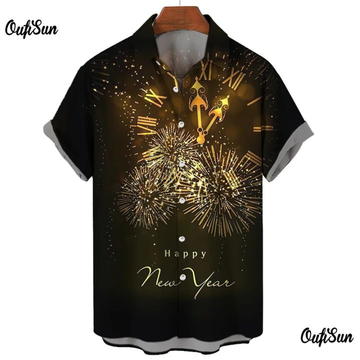 2024%20Men's%20Shirt%20New%20Party%20Clothes%20Short%20Sleeved%20Tee%20Casual%20Lapel%20Collar%20Shirt%20for%20Men%20Fashion%20Festival%20Pattern%20T-Shirt%20Blouse%20-%20Image%202