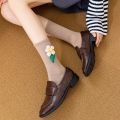1 Pair Women Socks Japanese Korean Cartoon Flower Candy Color Harajuku Kawaii Casual Socks Comfortable School Girls Short Socks Outlier Aeuinv. 