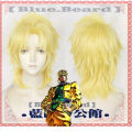Jojo's Bizarre Adventure Young Dio Brando Cosplay Wig Short Blond Fluffy Layered Hairpiece DIO Costume Role Play Wigs + Wig Cap. 