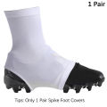 1 Pair Spike Foot Covers Super Soft High Elastic Slip Resistant Solid Color Spats Football Cleat Covers Sports Accessories Eatop. 
