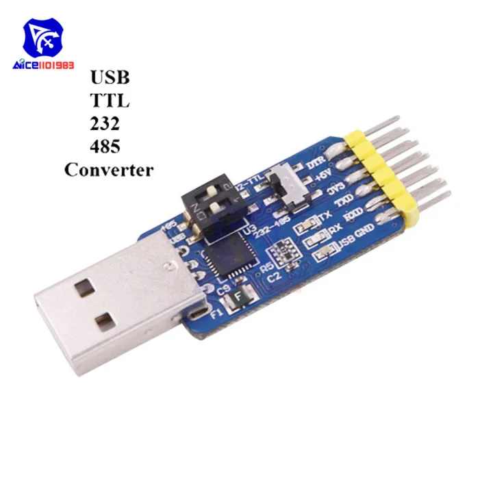 【The road to happiness Store】diymore CP2102 USB-UART 6-in-1 Multifunctional(USB-TTL/RS485/232,TTL-RS232/485,232 to 485) Serial Adapter for Arduino