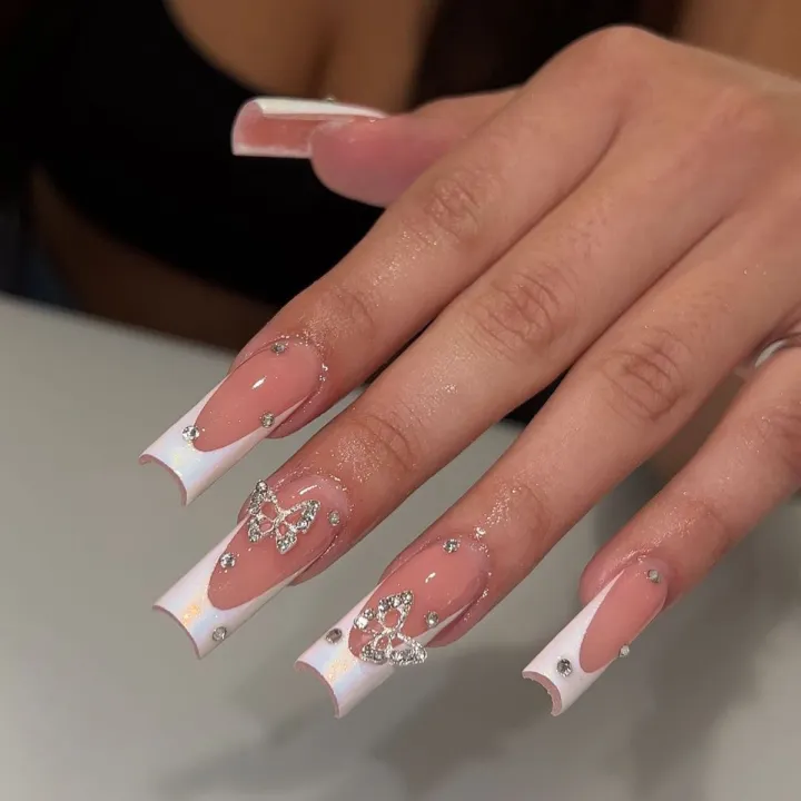 24Pcs%20Long%20Ballet%20False%20Nails%20with%20Bow%20Designs%20Pink%20Coffin%20Press%20on%20Nails%20Wearable%20French%20Nail%20Full%20Cover%20Manicure%20Tips%20-%20Image%205