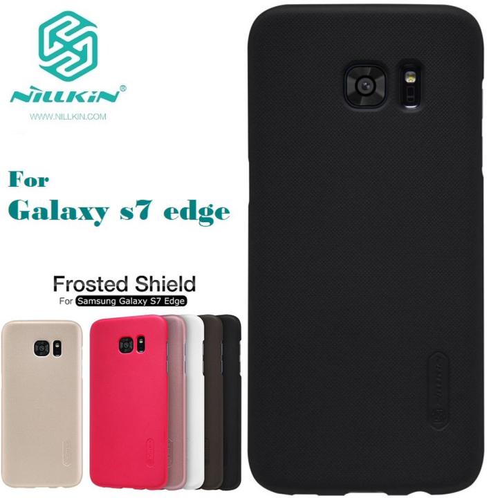 Samsung Galaxy S7 Edge Nillkin Super Frosted Shield Hard PC Back Cover Matte Hard Case with Salient Dot Design