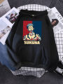 Ryomen Sukuna Jujutsu Kaisen Prints Mens Hooded Hooded Creativity Outerwear School Comfortable Tracksuit Sports Simple Pullovers. 