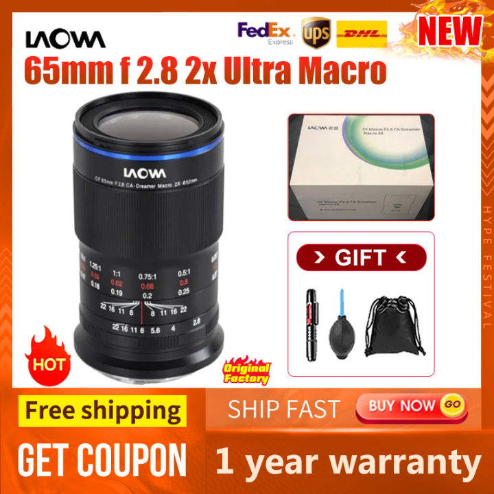 Venus Optics Laowa 65mm f/2.8 2x Ultra Macro APO Camera Lens for Sony E FUJIFILM X Canon RF EF-M Nikon Z Cameras for Photo Video