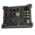 Mini Audio Mixer, Automatically Beautify Voice 5 Channel Audio Mixer for Tablets for Computers. 