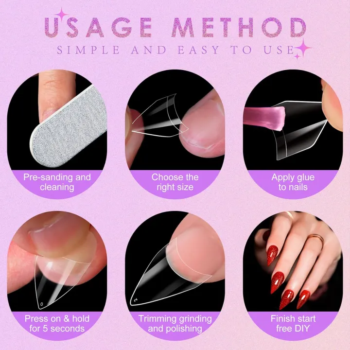 200pcs%20Nail%20Tips%20Short%20Stiletto%20Acrylic%20Pre-Shaped%20Extra%20Clear%20Short%20Nails%2010%20Sizes%20Half%20Cover%20Nail%20Tips%20for%20Acrylic%20Nails%20-%20Image%205