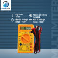 Mini Digital Multimeter -Voltmeter, Ammeter, Ohm Meter Test Probe DC, AC LCD Display AC 750V DC 1000V Buzzer With Overload Protection. 