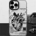 Ins 3D Cardiovascular model Heart Medical students Phone Case for iPhone 7 8 Plus X XS XR 11 12 13 14 Pro Max silicone Cover Alien Alien. 
