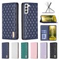 lthmy for Samsung Galaxy S22 5G Stylish Bookstyle Flip Leather Stand Case Cover.