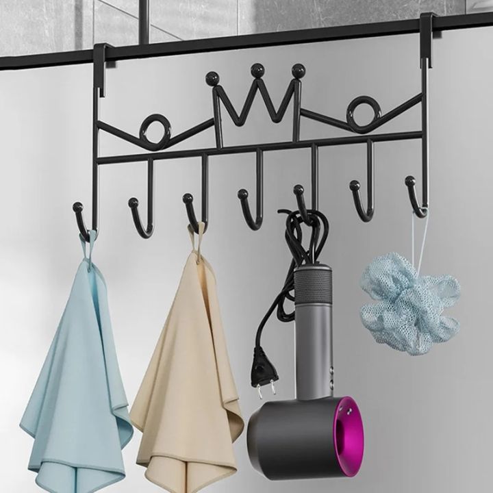 7%20Hooks%20Hanging%20Door%20Hanger%20Metal%20Bracket%20Removable%20Storage%20Rack%20Simple%20Style%20Home%20White%20Wall%20Decoration%20-%20Image%204