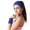 2PCs Wrist Sweatband+1PC Headband Elastic Sport Wristband Gym Wrist Brace Support Sweat Band Tennis Volleyball Wrist Protector.