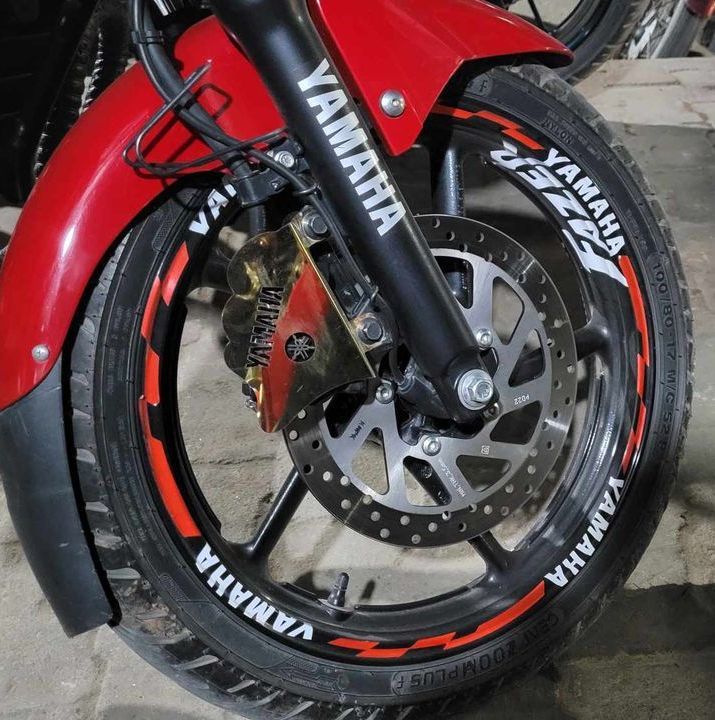 FAZER | YAMAHA FAZER | V2 | YAMAHA | Wheel Rim Stickers |  FAZER Rim sticker | Bike sticker || Bike full set Sticker- ( Waterproof & Premium quality) | customize sticker |