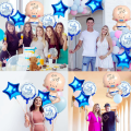 Baby Boy & Baby Girl Foil Balloons Set for Baby Shower, Welcome Home & Birthday Decoration Set for Boys & Girls- (Pack of 05 Pcs).
