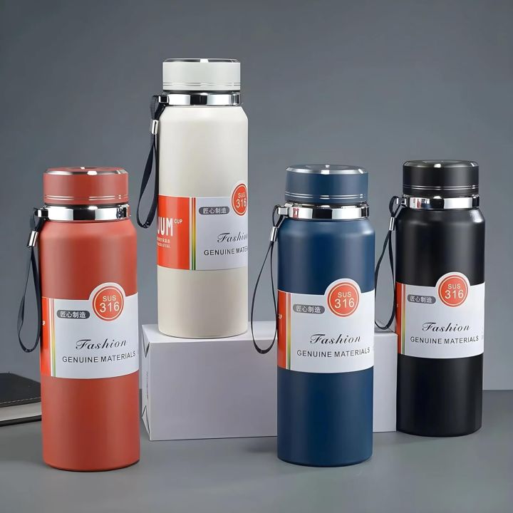 Stylish Stainless Steel Vacuum Insulated Water Bottle - Double Wall ...
