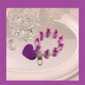 Crystal Love Heart Lanyard for IPhone Anti-Lost Bracelet for Samsung Mobile Phone Case Wrist Strap Car Keychain Cute Phone Charm. 