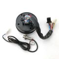 Universal LCD Digital Speedometer Odometer Tachometer Cylinders Gear. 