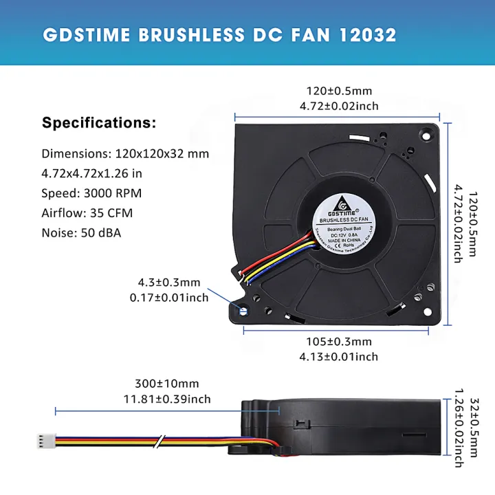 Gdstime%2012032%20DC%2012V%204Pin%20FG%20PWM%20Function%20Double%20Ball%20Bearing%20120mm%20120x120x32mm%2012cm%20Centrifugal%20Turbine%20Cooling%20Blower%20Fan%20-%20Image%206