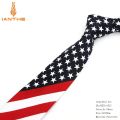 2018 Brand New Artificial Silk Star Striped American Flag Mens Necktie For Man Wedding Performance Tie For Business Party Ties. 